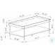 Fallon Natural And Black Rectangular Occasional Table Set