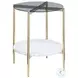 Jonelle Smoke And Gold End Table