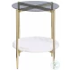 Jonelle Smoke And Gold End Table