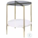 Jonelle Smoke And Gold End Table