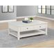 Payne Distressed White Rectangular Lift Top Cocktail Table