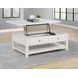 Payne Distressed White Rectangular Lift Top Cocktail Table