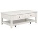 Payne Distressed White Rectangular Lift Top Cocktail Table