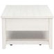 Payne Distressed White Rectangular Lift Top Cocktail Table