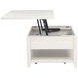 Payne Distressed White Rectangular Lift Top Cocktail Table