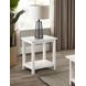 Payne Distressed White End Table