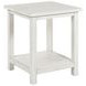 Payne Distressed White End Table