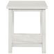Payne Distressed White End Table