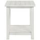 Payne Distressed White End Table