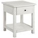 Payne Distressed White 1 Drawer End Table