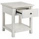 Payne Distressed White 1 Drawer End Table