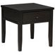 Concord Distressed Java 1 Drawer Square End Table