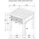 Concord Distressed Java 1 Drawer Square End Table