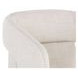 Llorente Moto Stucco Performance Fabric Wheeled Upholstered Dining Armchair