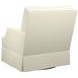 Courtney Beige Upholstered Swivel Chair with Pillow