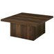 Devar Dark Pine Square Occassional Table Set