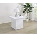 Devar White Square End Table
