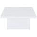 Devar White Square Cocktail Table