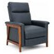 Lewiston Santa Fe Ocean Leather Push Thru The Arms Recliner
