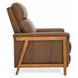 Lewiston Oasis Walnut Leather Push Thru The Arms Recliner