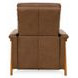 Lewiston Oasis Walnut Leather Push Thru The Arms Recliner