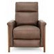 Lewiston Oasis Walnut Leather Push Thru The Arms Recliner