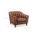 Lorwell Mocha Leather Upholstered Accent Chair