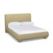 Rayne Honey Queen Upholstered Panel Bed