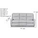 Metro Dove Performance Fabric 83" Reclining Sofa