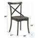 Kendric Rustic Gray Side Chair Set of 2