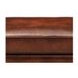 Kingswell Brown Leather Upholstered Rectangular Ottoman with Nailhead Trim
