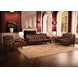 Kingswell Brown Leather 91" Sofa with Nailhead Trim
