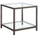 Trini Black Nickel End Table