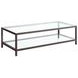 Trini Black Nickel Coffee Table