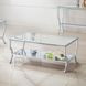 Saide Chrome And Tempered Glass Coffee Table