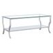 Saide Chrome And Tempered Glass Coffee Table
