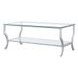 Saide Chrome And Tempered Glass Coffee Table