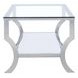 Saide Chrome And Tempered Glass Coffee Table