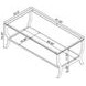 Saide Chrome And Tempered Glass Coffee Table