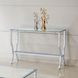 Saide Chrome And Tempered Glass Sofa Table