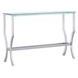 Saide Chrome And Tempered Glass Sofa Table