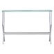 Saide Chrome And Tempered Glass Sofa Table