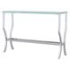 Saide Chrome And Tempered Glass Sofa Table