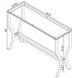 Saide Chrome And Tempered Glass Sofa Table