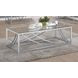 Lille Glass Top  And Chrome Coffee Table