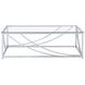 Lille Glass Top  And Chrome Coffee Table
