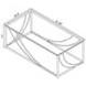 Lille Glass Top  And Chrome Coffee Table