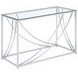 Lille Glass Top  And Chrome Sofa Table