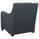 Koko Blue Upholstered Accent Chair with Nailhead Trim