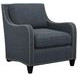 Koko Blue Upholstered Accent Chair with Nailhead Trim